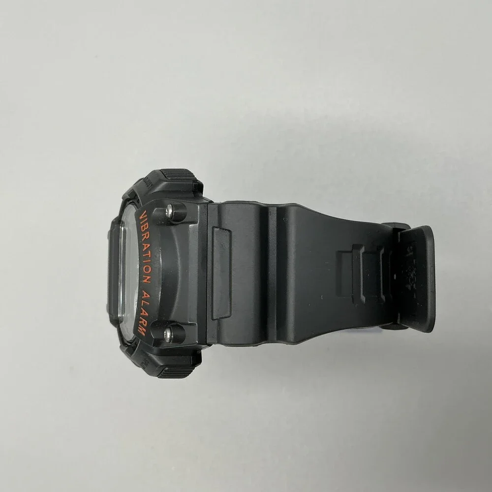 Casio 3416 W-735H Mens Watch 44mm Digital Black Resin Vibration Alarm Sport
